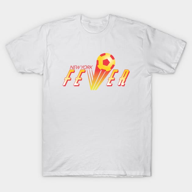 Defunct New York Fever Soccer 1994 T-Shirt by LocalZonly